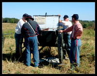 Union artillerymen check their fuses and shells before the battle of Perryville, Kentucky reenactment, 2016