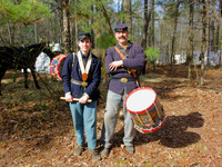 Union Drummers, Bentonville, NC  2015  Civil War Reenactment