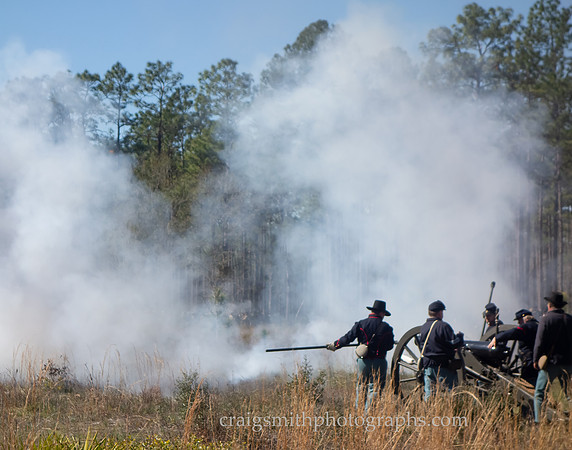 Artillery Smoke II, Civil War Reenactment at Olustee, FL 2023