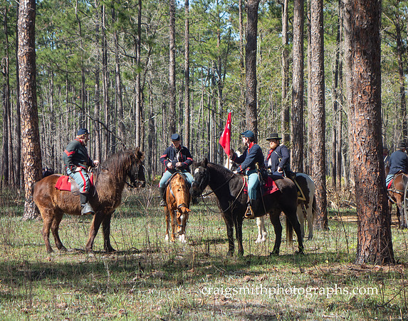 Artillery Consultation, Civil War Reenactment at Olustee, FL 2023
