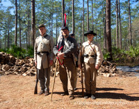 Confederate Color Guard,  Civil War Reenactment at Olustee, FL 2023