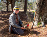 Confederate Forager with Chicken,  Civil War Reenactment at Olustee, FL 2023
