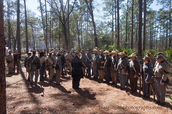 Confederate Muster,  Civil War Reenactment at Olustee, FL 2023