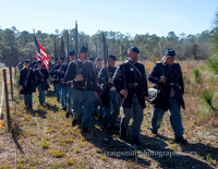 Union Column, Civil War Reenactment at Olustee, FL 2023