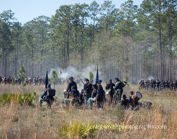 Union Eye of the Hurricane, Civil War Reenactment at Olustee, FL 2023
