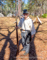 Young Reb with Hardtack,  Civil War Reenactment at Olustee, FL 2023