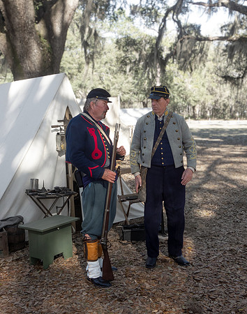 Camp Conversation II, Civil War Reenactment at Olustee, FL 2023
