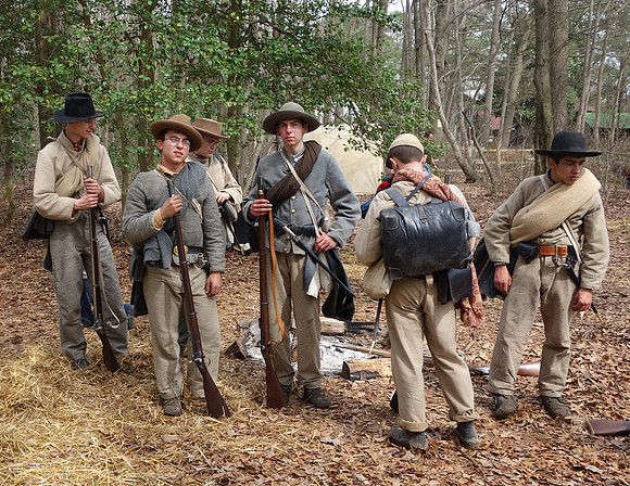 Young Confederates of the Virginia Reserve, Bentonville, NC  2015  Civil War Reenactment