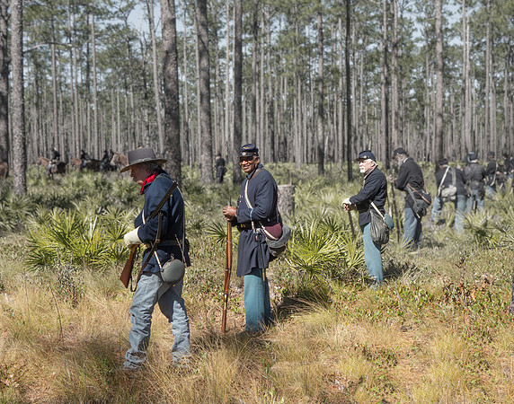Union Skirmishers II, Civil War Reenactment at Olustee, FL 2023