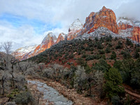 Winter Snow, Zion National Park,  UT  2015