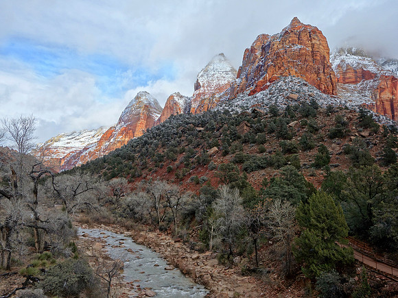 Winter Snow, Zion National Park,  UT  2015