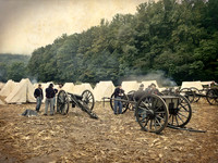 Union Artillerymen Wait for the Morning Coffee II, Chickamauga, 2013