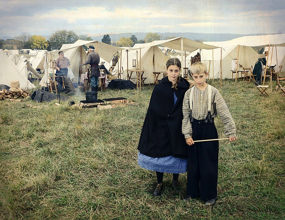 Sister and Brother, Cedar Creek Reenactment, 2014