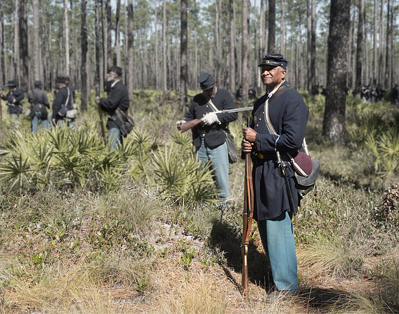Skirmishers, 54th USCT, Olustee, FL, 2023