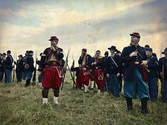 Zouaves, Cedar Creek, VA  2014  Civil War Reenactment