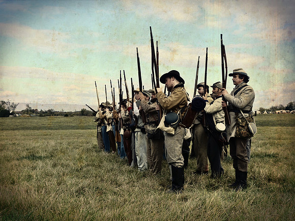 Drill, Cedar Creek, VA  2014  Civil War Reenactment