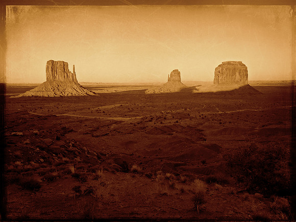 Sun Setting in Monument Valley, Arizona,  2017