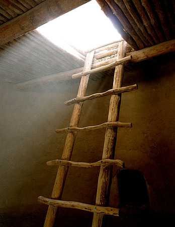 Inside the Cliff Kiva at Bandolier, New Mexico 2012