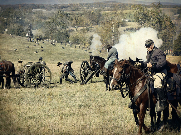 Cannon Blast, Cedar Creek, VA  2014  Civil War Reenactment