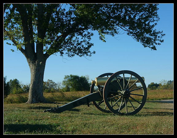 Memorial Cannon, Perryville, KY  2016  Civil War Reenactment